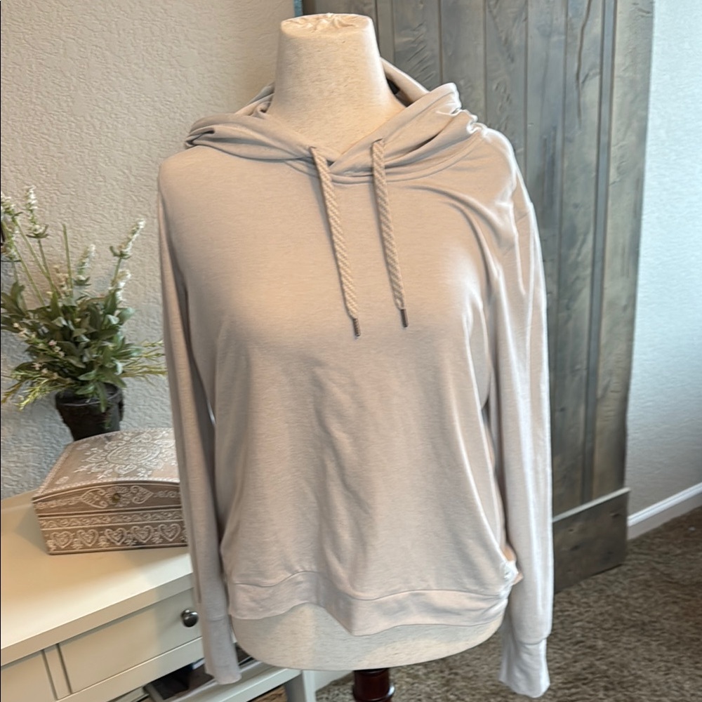 Light Gray Hooded Sweatshirt